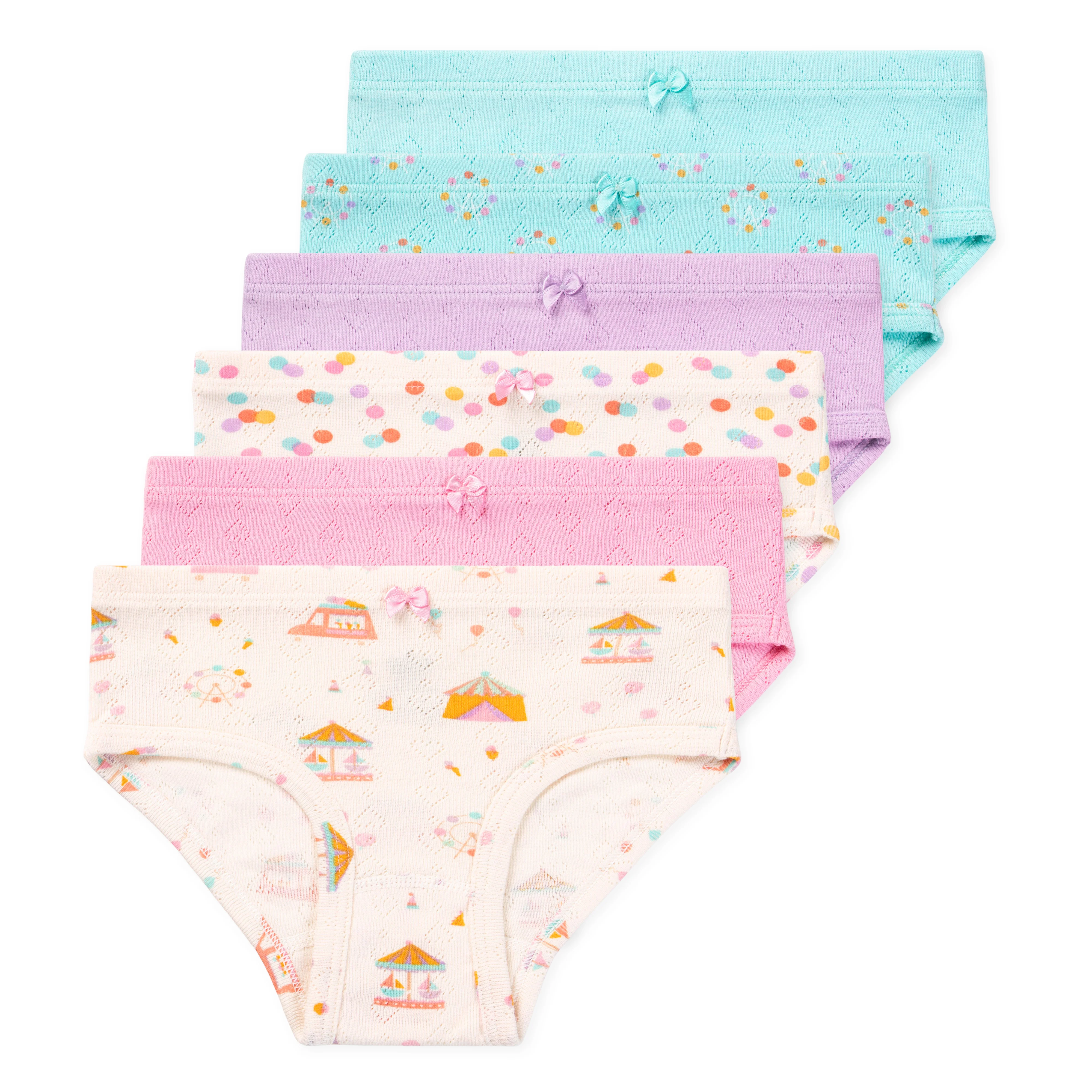 Erica Girls GOTS Organic Cotton Bikini Underwear (6-Pack) - Image 3
