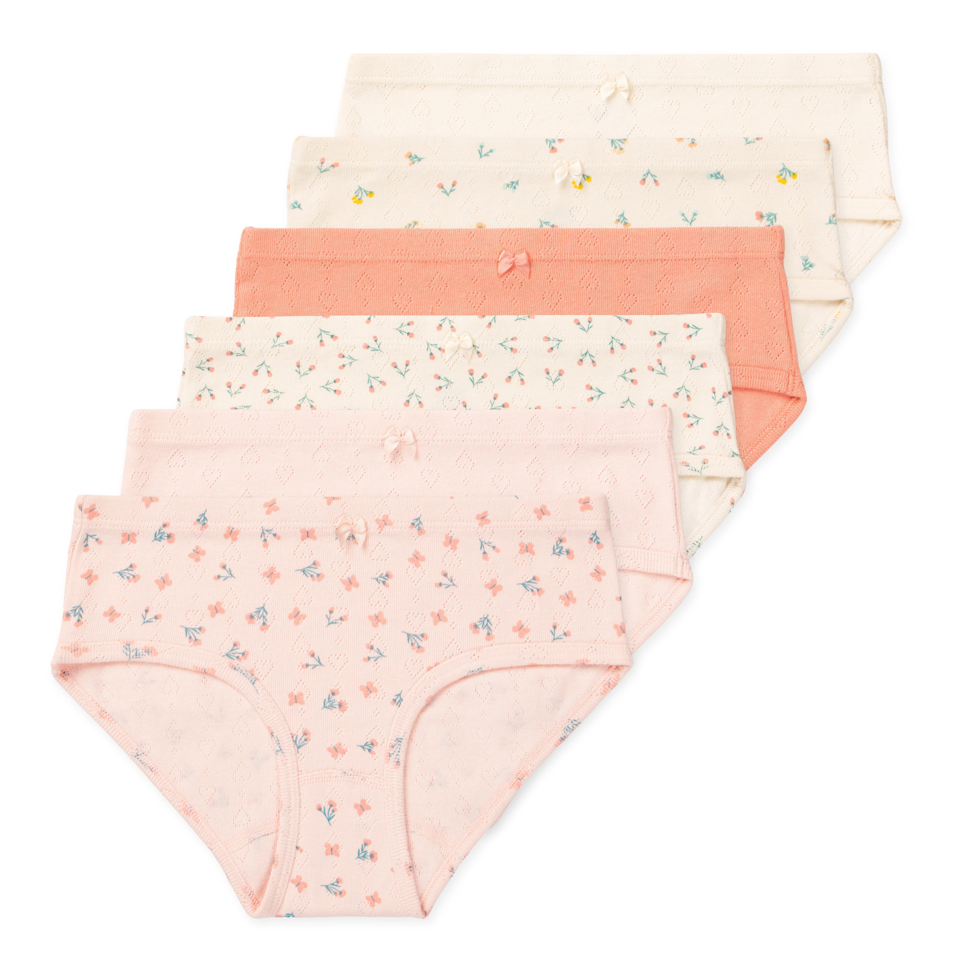 Erica Tween Girls GOTS Organic Cotton Bikini Underwear (6-Pack) - Image 3