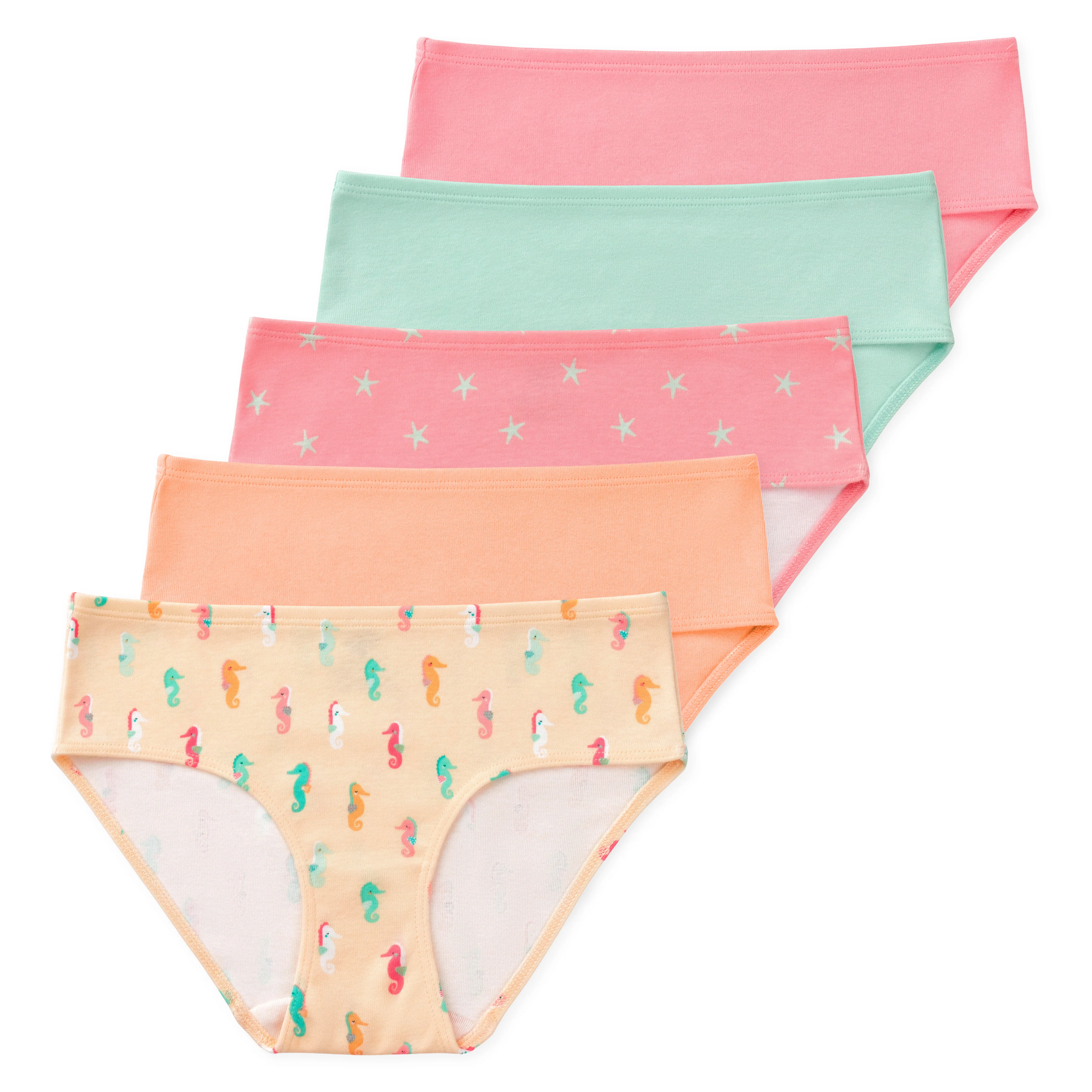 Gracie Tween Girls GOTS Organic Cotton Briefs (5-Pack) - Image 3