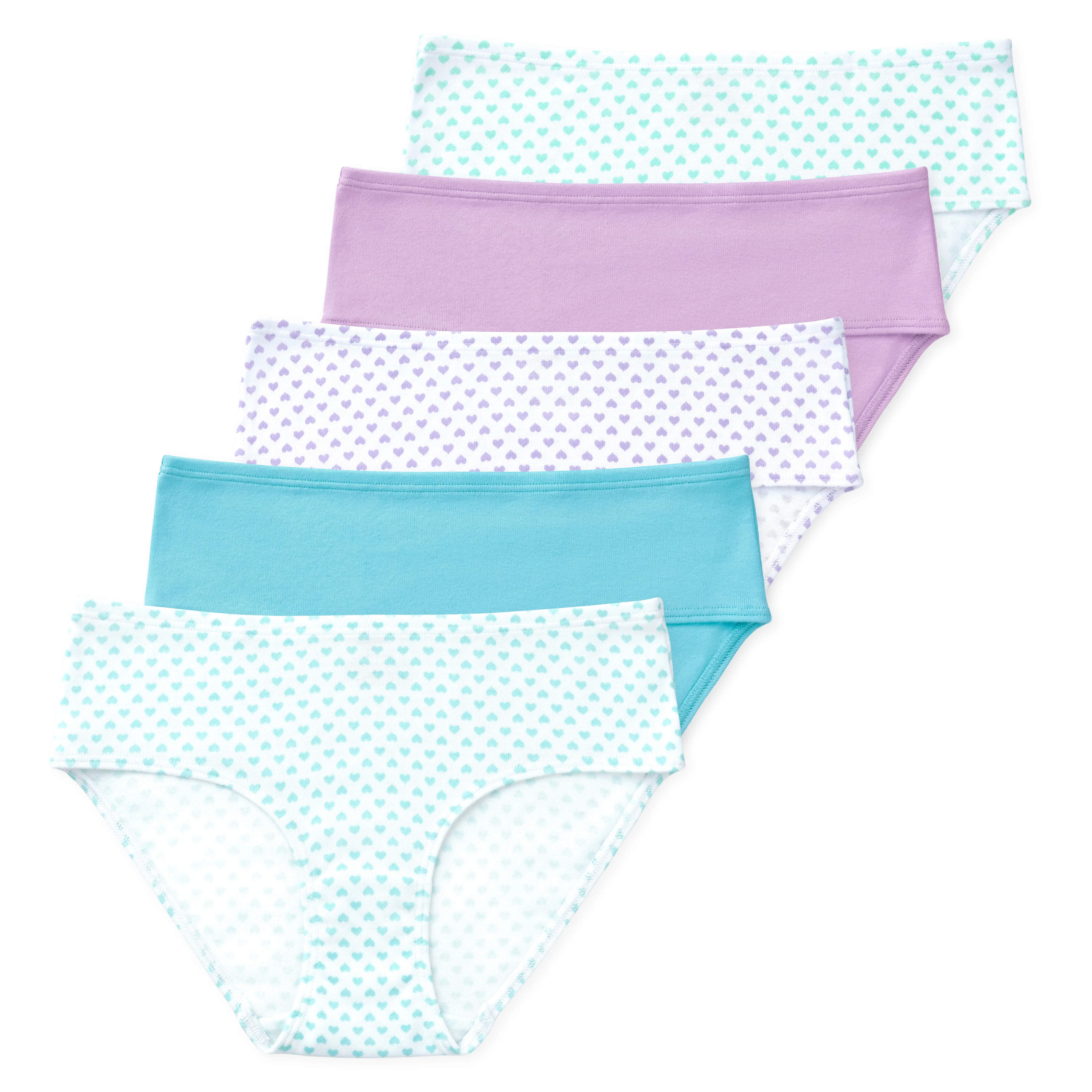 Gracie Tween Girls GOTS Organic Cotton Briefs (5-Pack) - Image 4