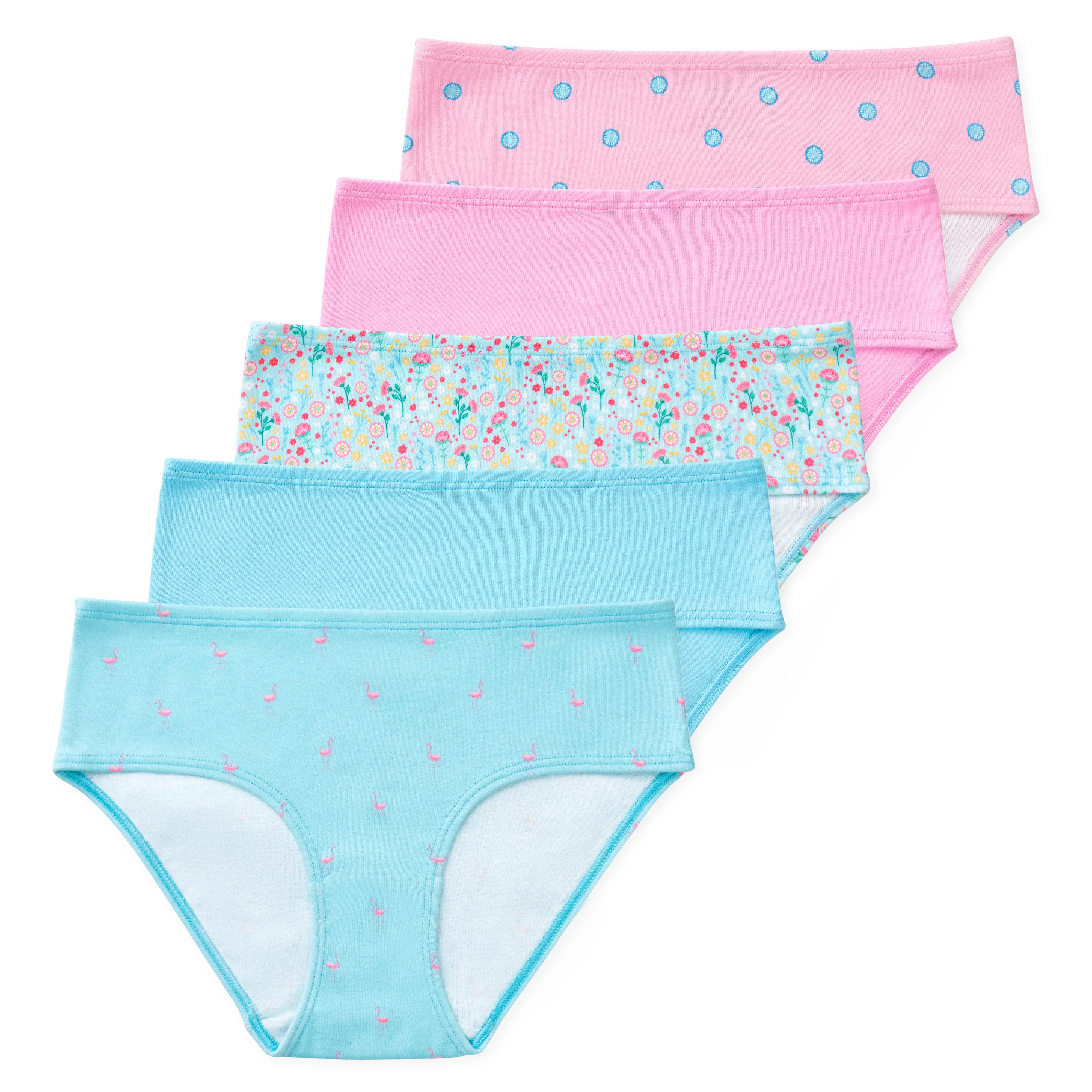 Gracie Tween Girls GOTS Organic Cotton Briefs (5-Pack) - Image 7
