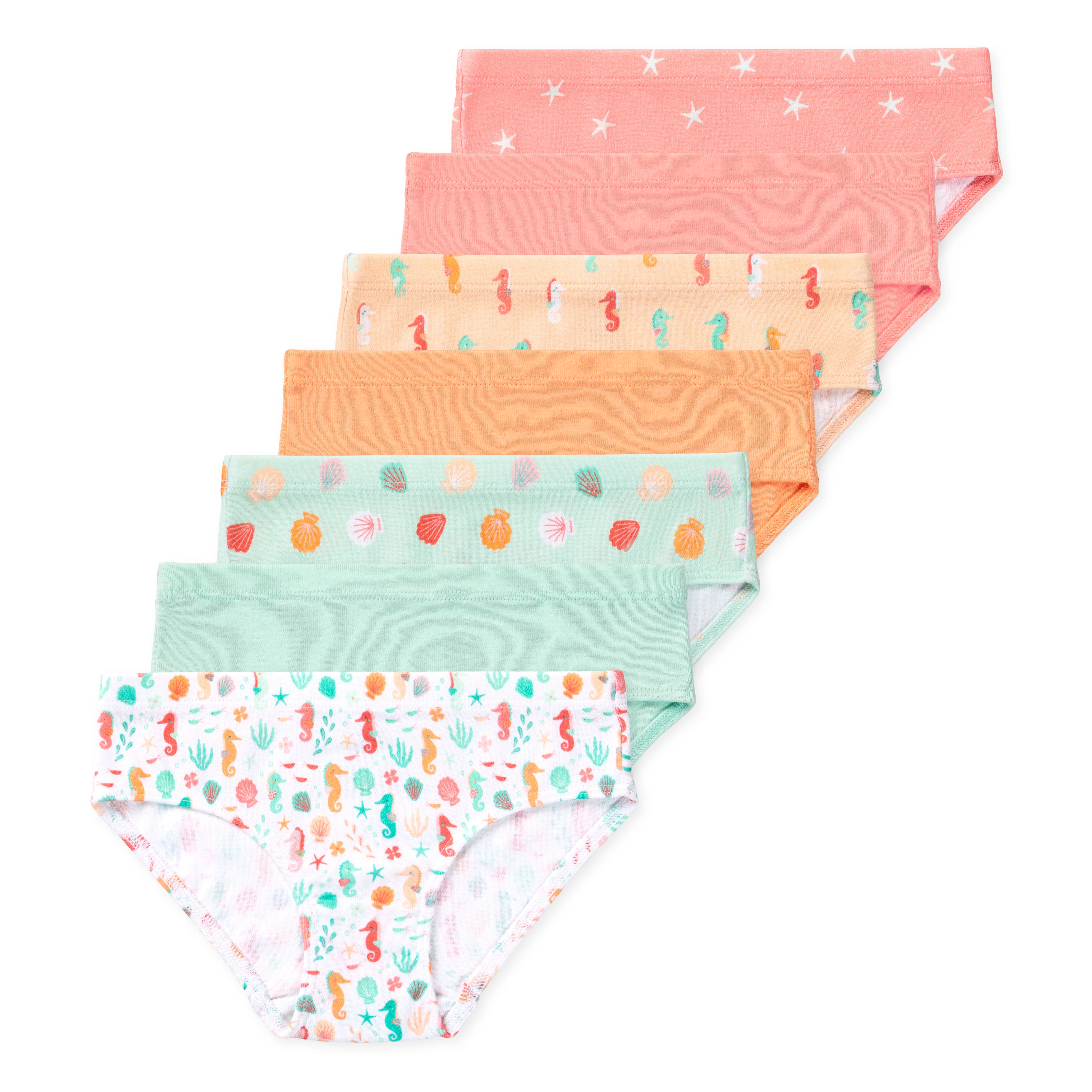Ryleigh Girls GOTS Organic Cotton Bikini Underwear (7-Pack) - Image 4